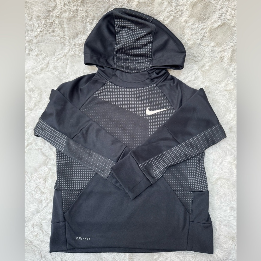 Kids Nike Dri-Fit Black Hoodie - Size Small